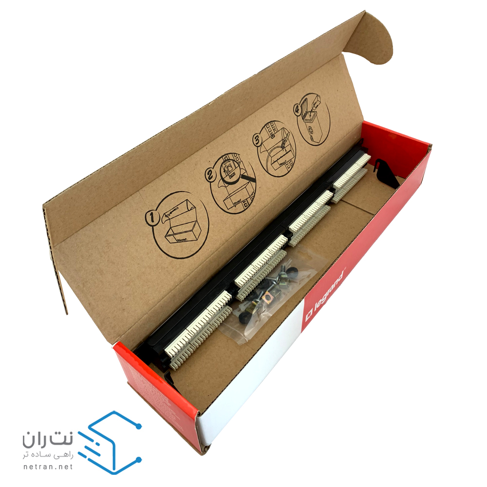 پچ پنل لگراند 24 پورت Cat6 UTP Loaded-8